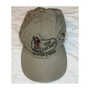 Vintage 2000 Cartoon Network Scooby-Doo Top Secret Khaki Hat Cap Adjustable